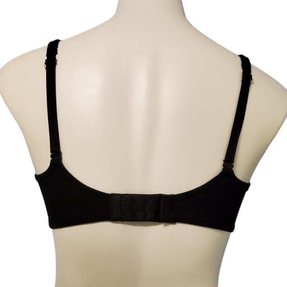 Victoria's Secret Underwire Demi Bra Size 32DDD Black Body By Victoria Padded - Picture 3 of 16